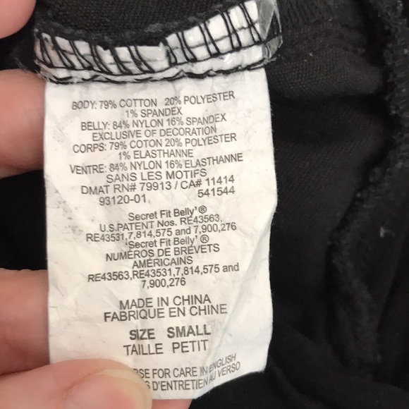 Motherhood Maternity Super Stretch Over The Belly Black Jeggings | S - Picture 11 of 11